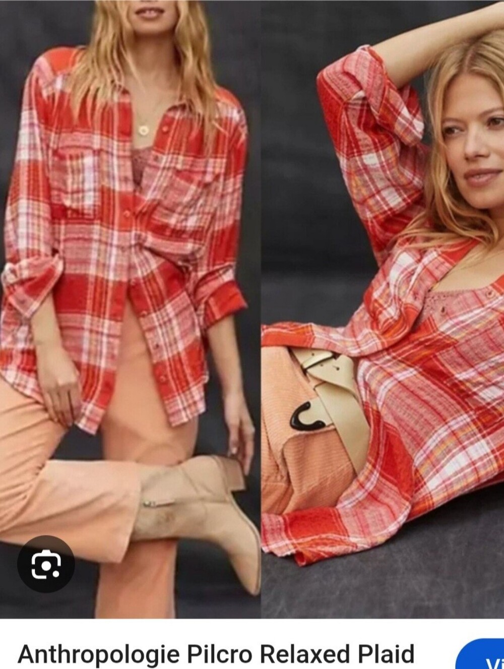 Pilcro Anthropologie Red ♥️ Plaid Flannel